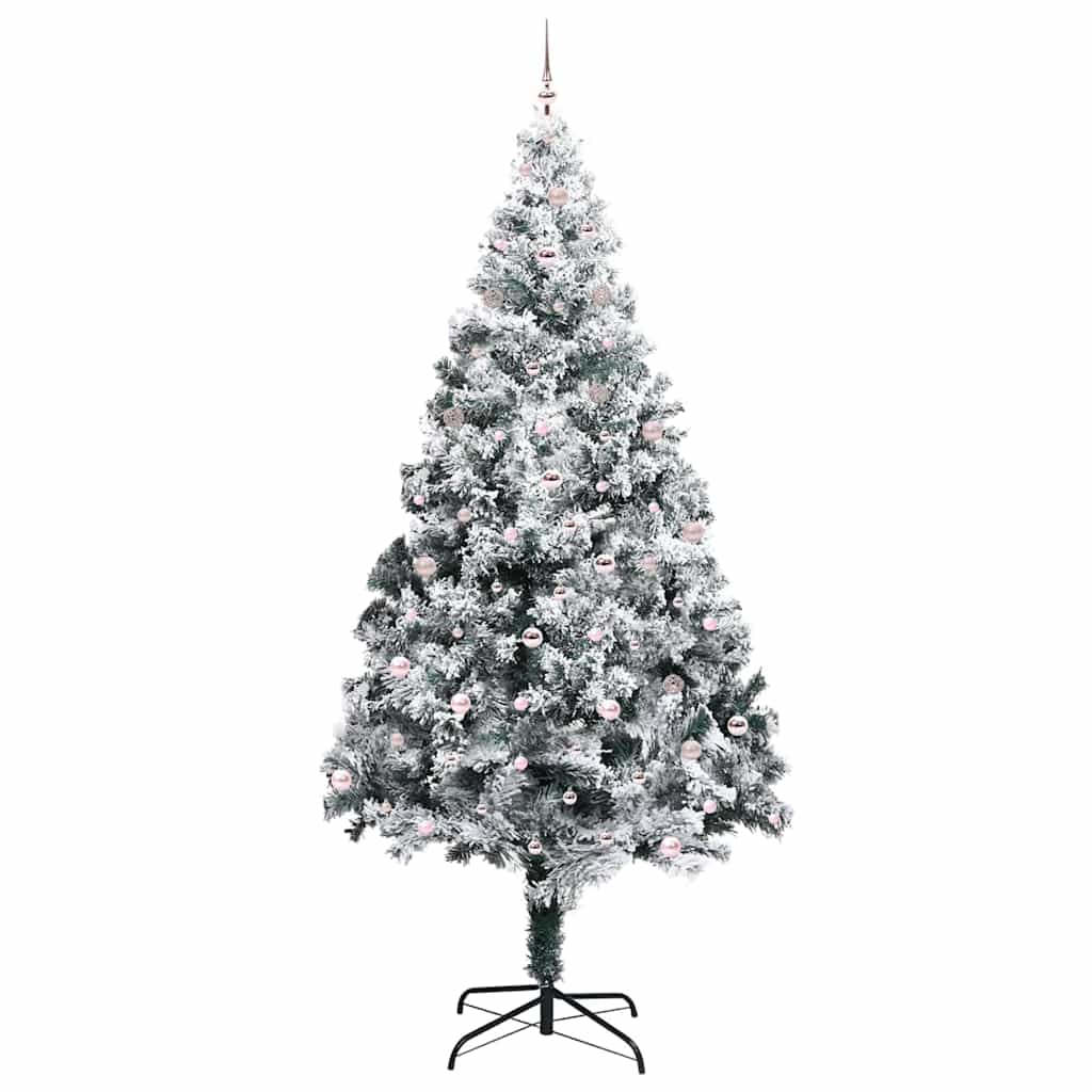Sapin de Noël avec 300 LED avec support Blanc 300 cm PVC - XIOS