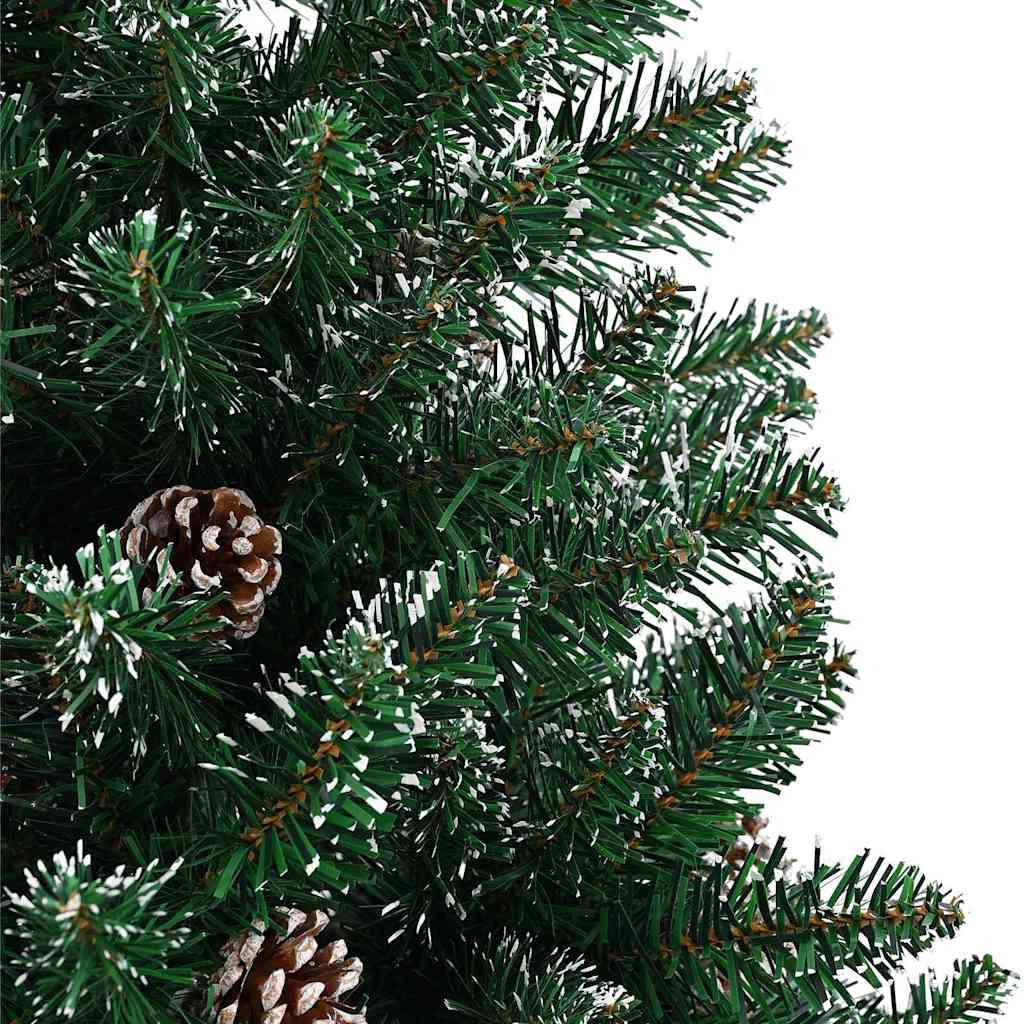 Sapin de Noël mince Vert 150 cm PVC et bois de pin massif - XIOS