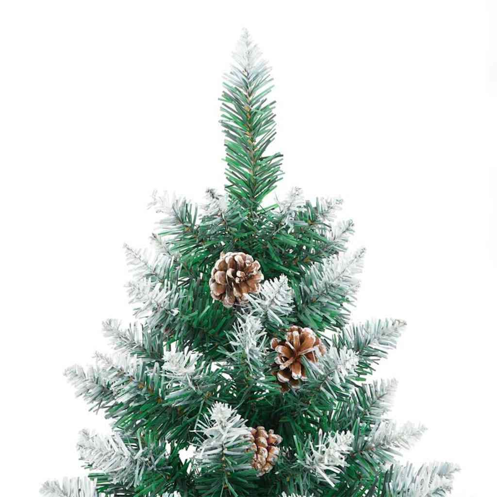 Sapin de Noël mince Vert 180 cm PVC et bois de pin massif - XIOS