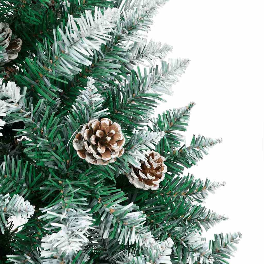 Sapin de Noël mince Vert 180 cm PVC et bois de pin massif - XIOS