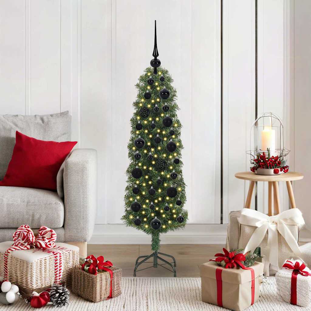 Sapin de Noël artificiel Vert 120 cm PVC et acier et plastique - XIOS