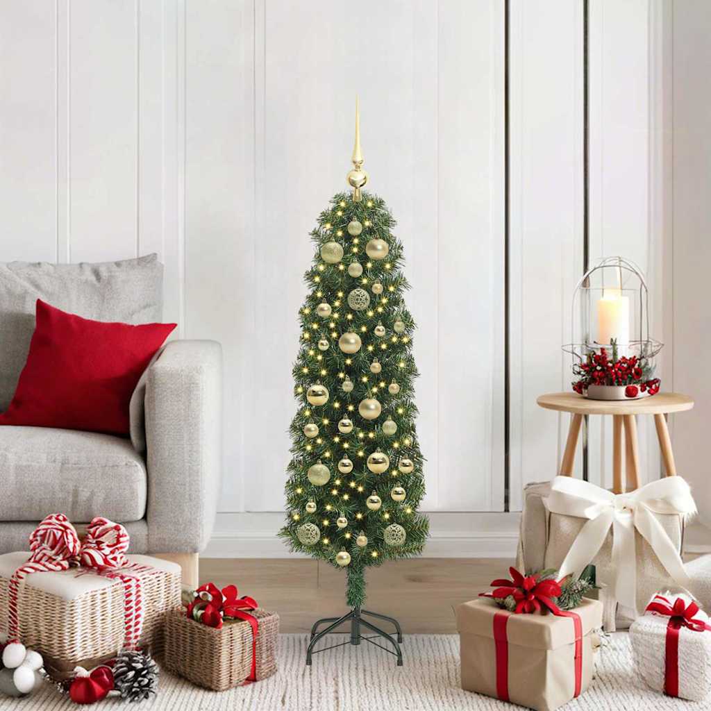 Sapin de Noël artificiel Vert 120 cm PVC et acier et plastique - XIOS