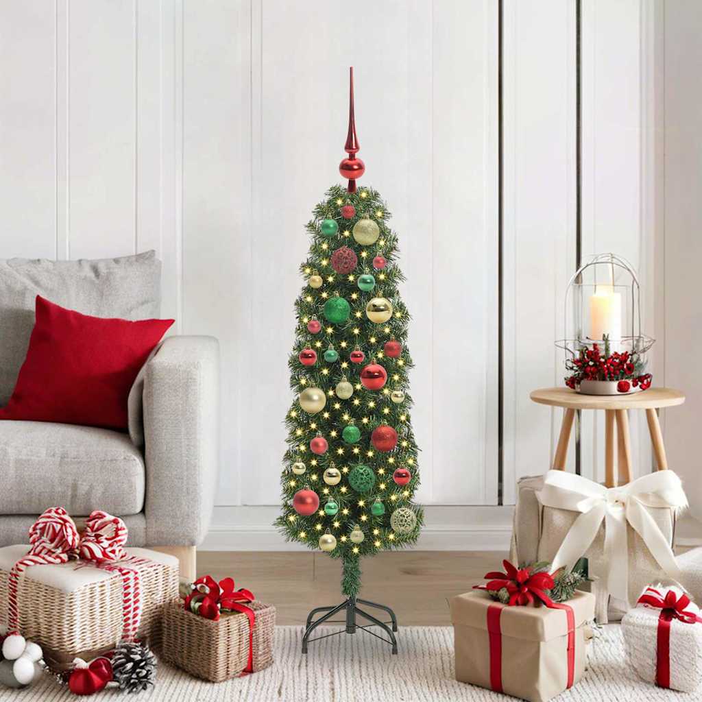 Sapin de Noël artificiel Vert 120 cm PVC et acier et plastique - XIOS