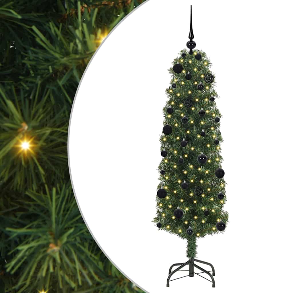 Sapin de Noël artificiel Vert 150 cm PVC et acier et plastique - XIOS