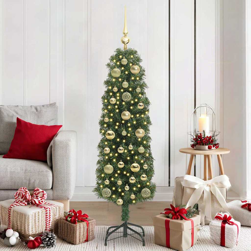 Sapin de Noël artificiel Vert 150 cm PVC et acier et plastique - XIOS