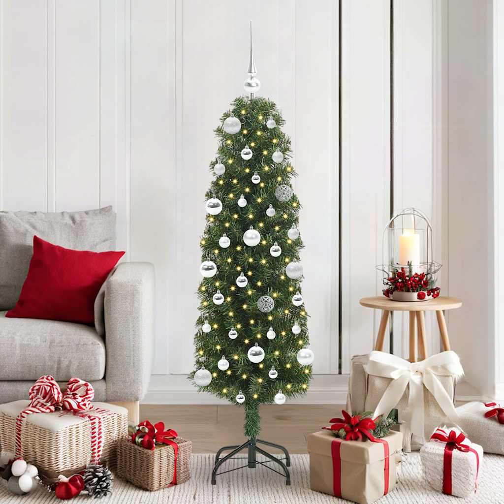Sapin de Noël artificiel Vert 150 cm PVC et acier et plastique - XIOS