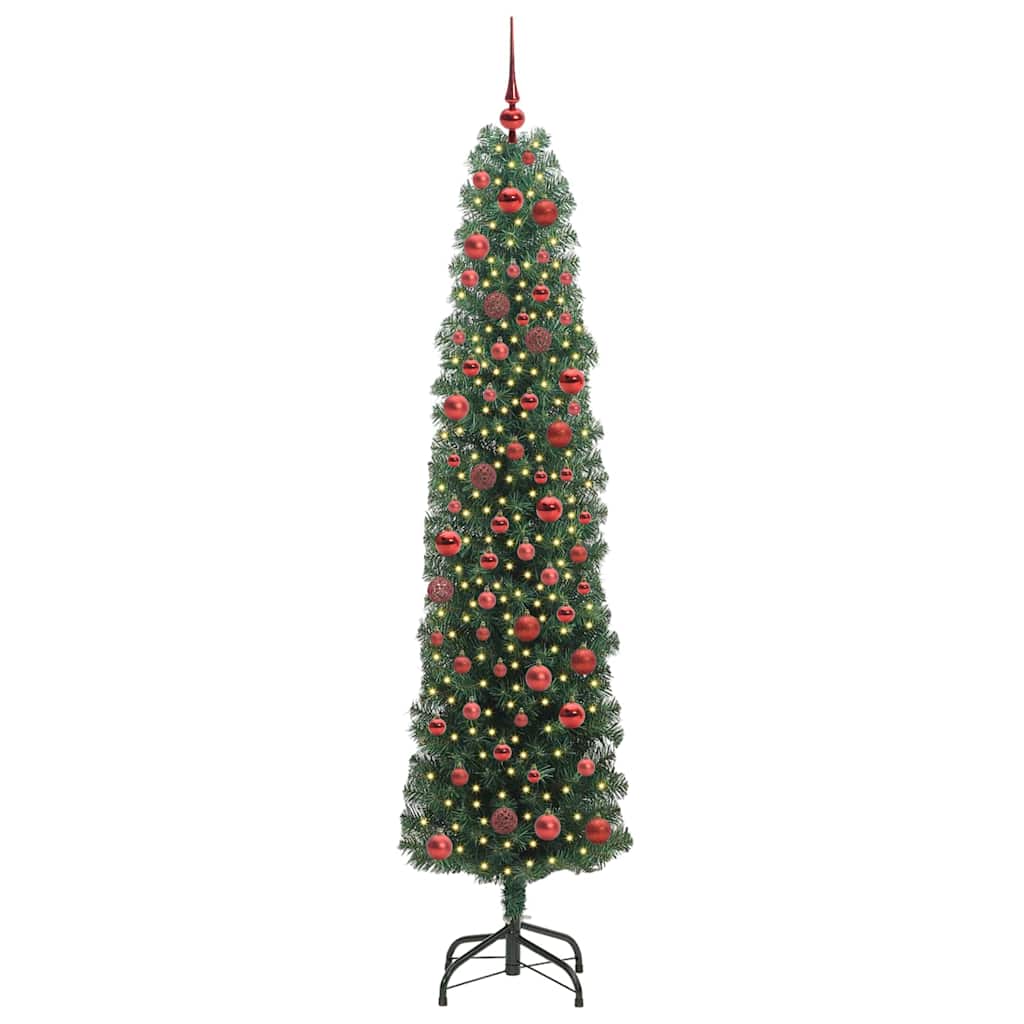 Sapin de Noël artificiel Vert 180 cm PVC et acier et plastique - XIOS
