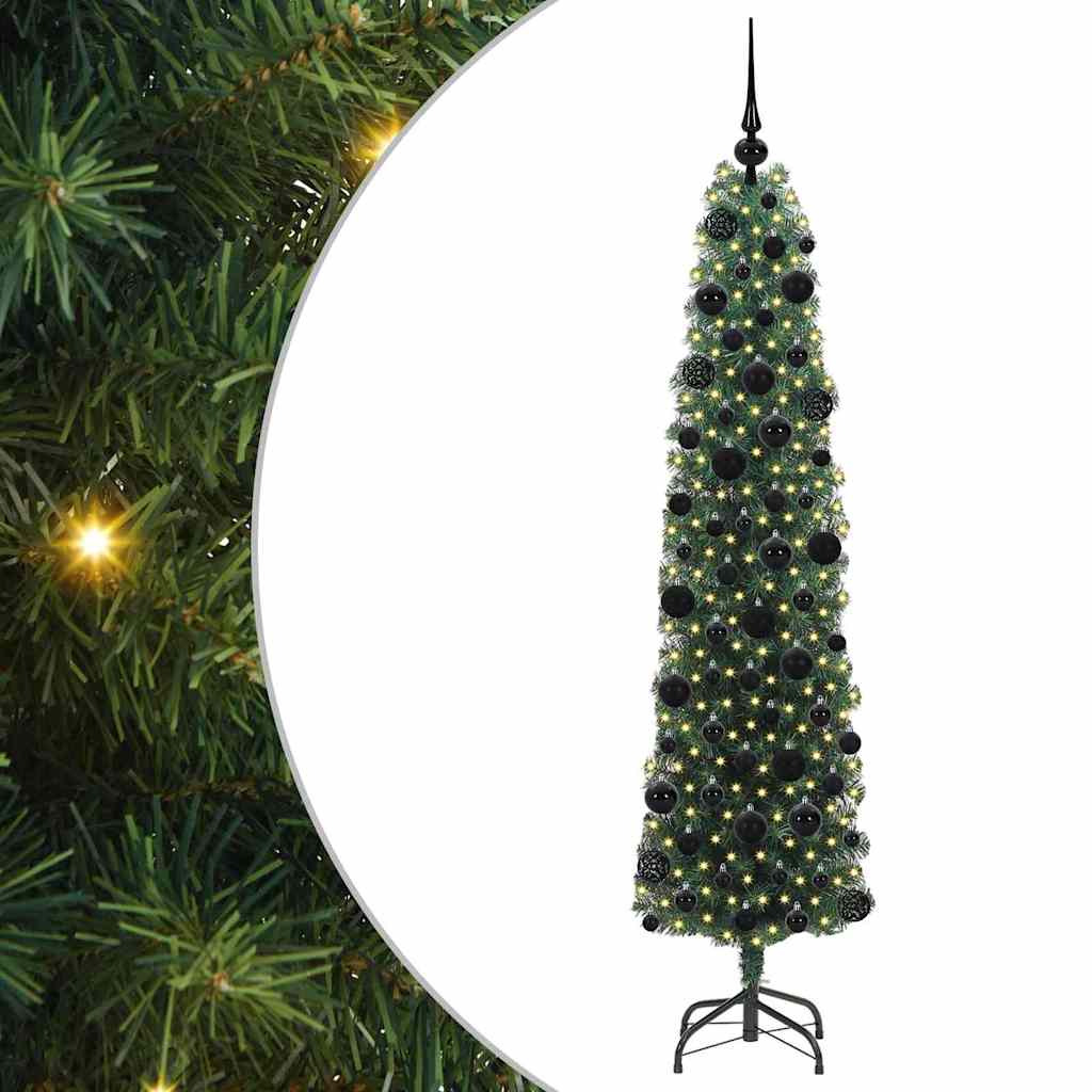 Sapin de Noël artificiel Vert 180 cm PVC et acier et plastique - XIOS