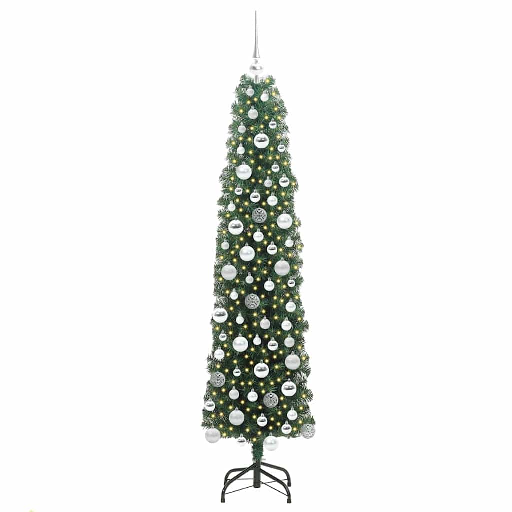 Sapin de Noël artificiel Vert 180 cm PVC et acier et plastique - XIOS