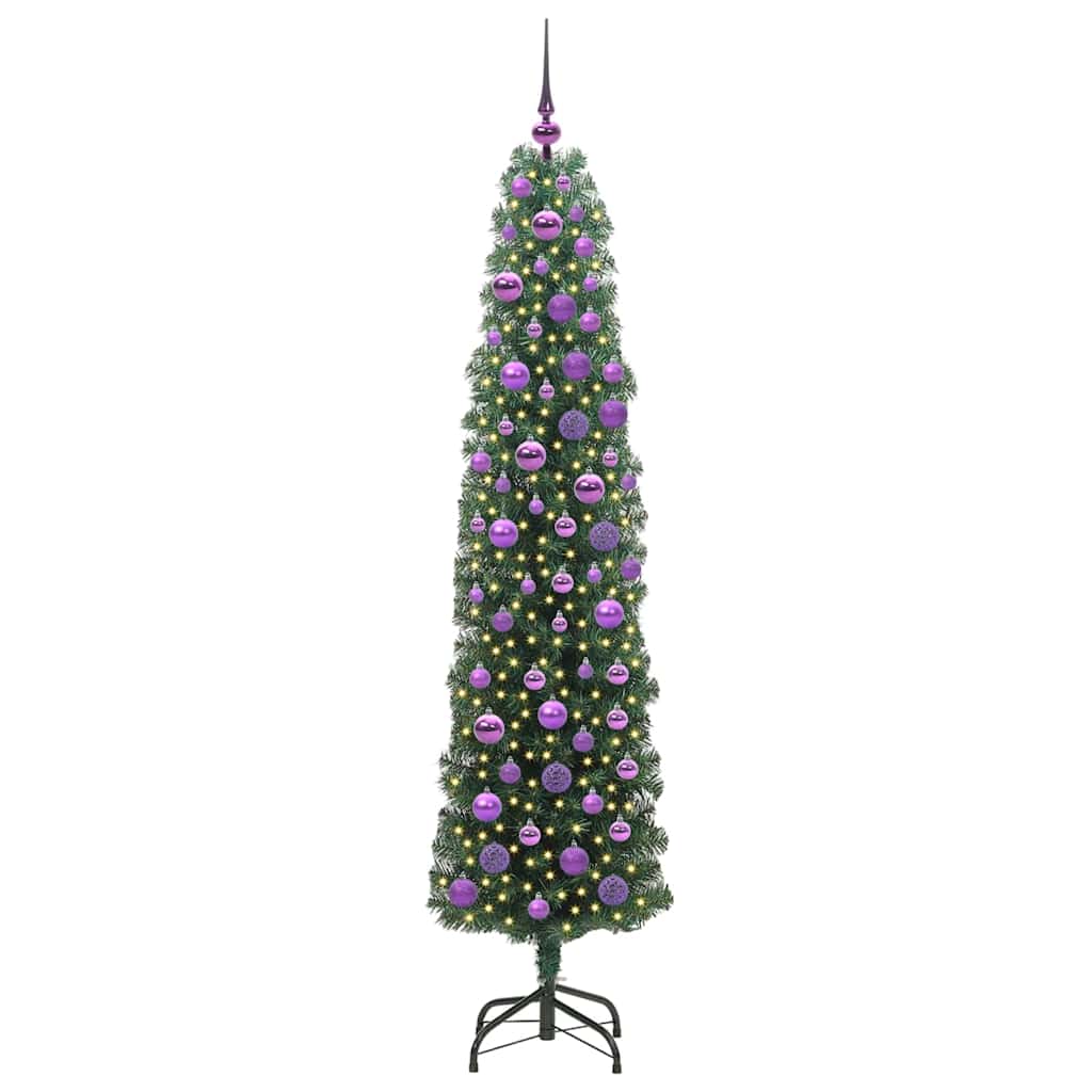 Sapin de Noël artificiel Vert 180 cm PVC et acier et plastique - XIOS