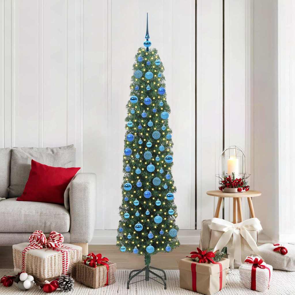 Sapin de Noël artificiel Vert 180 cm PVC et acier et plastique - XIOS