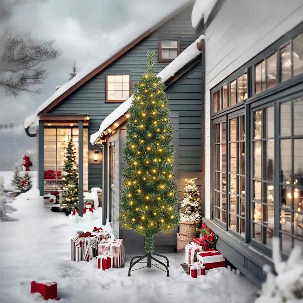 Sapin de Noël artificiel Vert 240 cm PVC et acier et plastique - XIOS