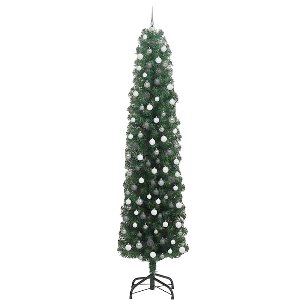 Sapin de Noël artificiel Vert 240 cm PVC et acier et plastique - XIOS