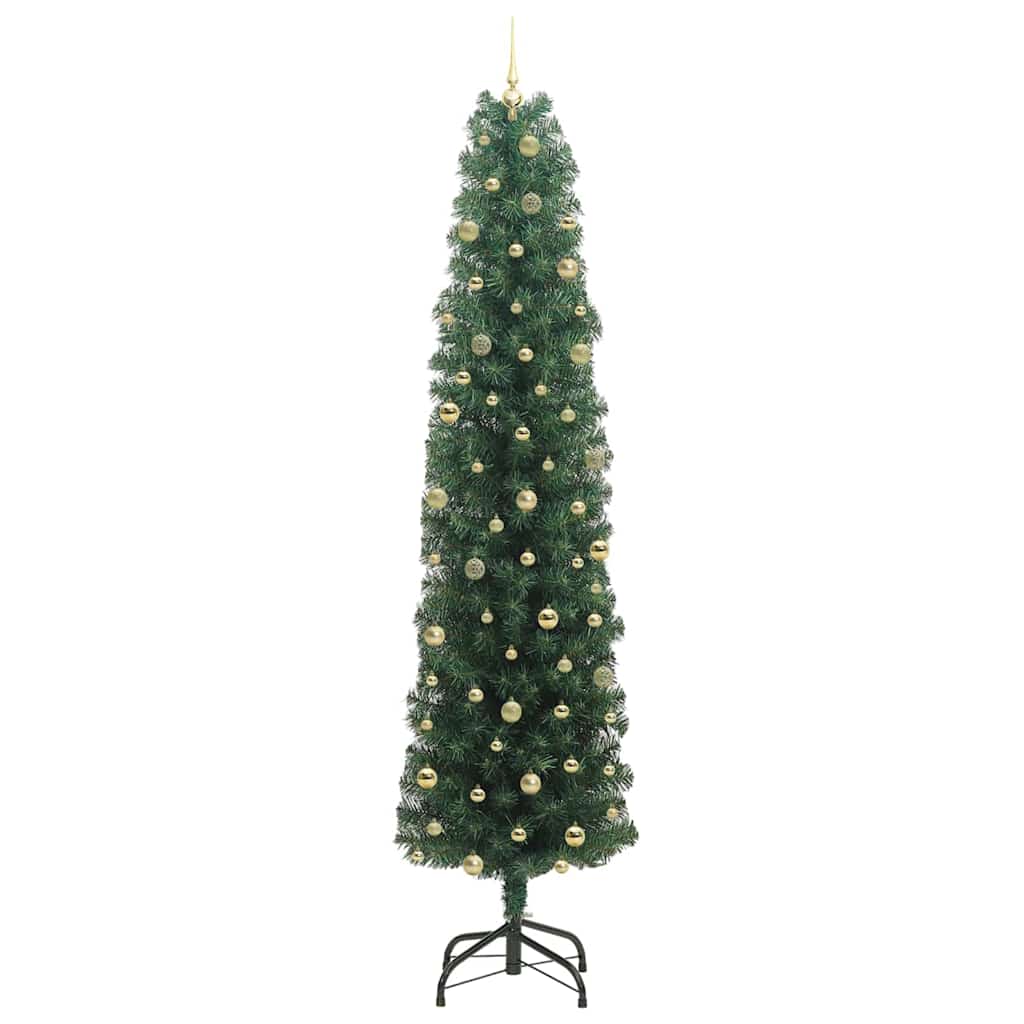 Sapin de Noël artificiel Vert 240 cm PVC et acier et plastique - XIOS