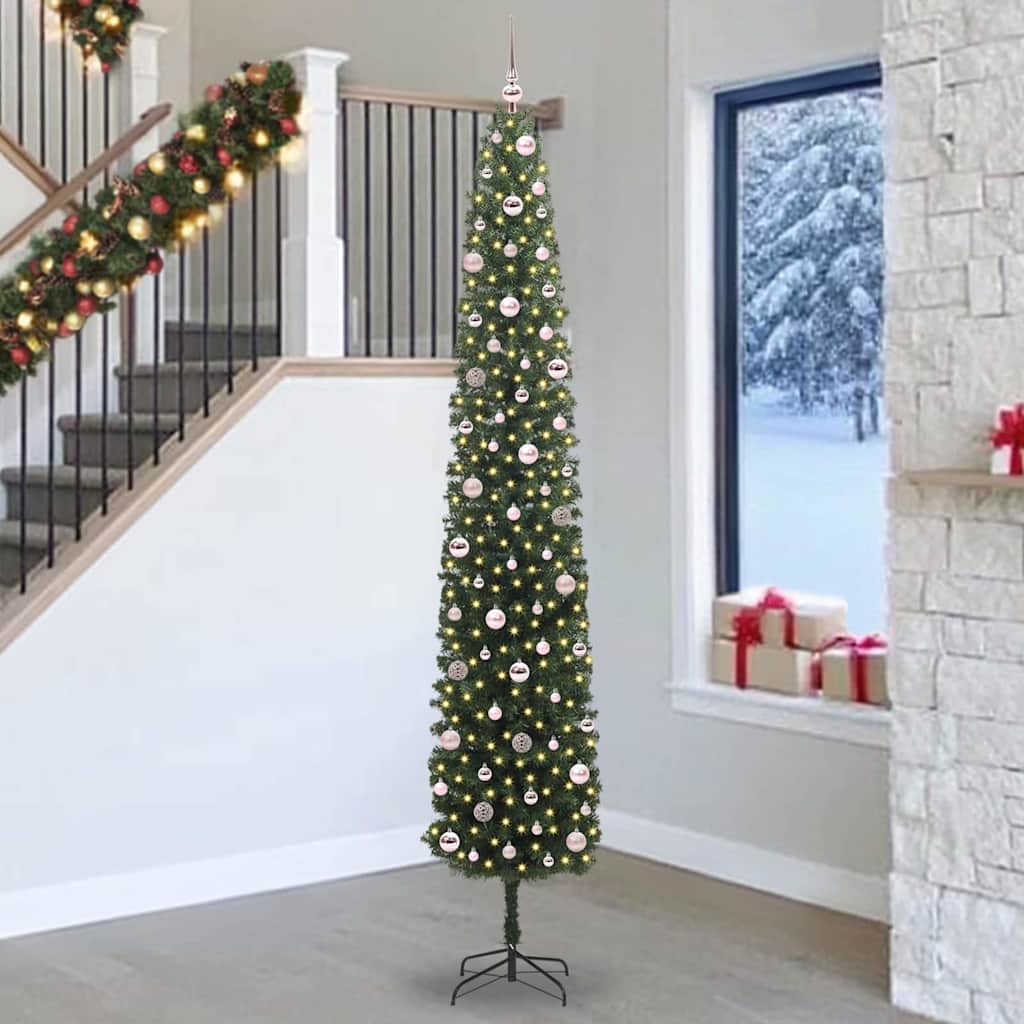 Sapin de Noël artificiel Vert 270 cm PVC et acier et plastique - XIOS