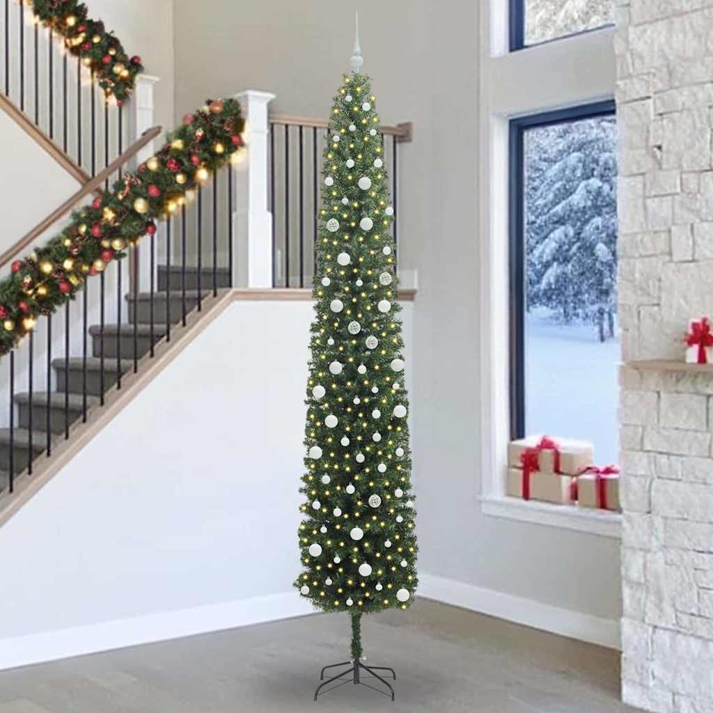 Sapin de Noël artificiel Vert 300 cm PVC et acier et plastique - XIOS