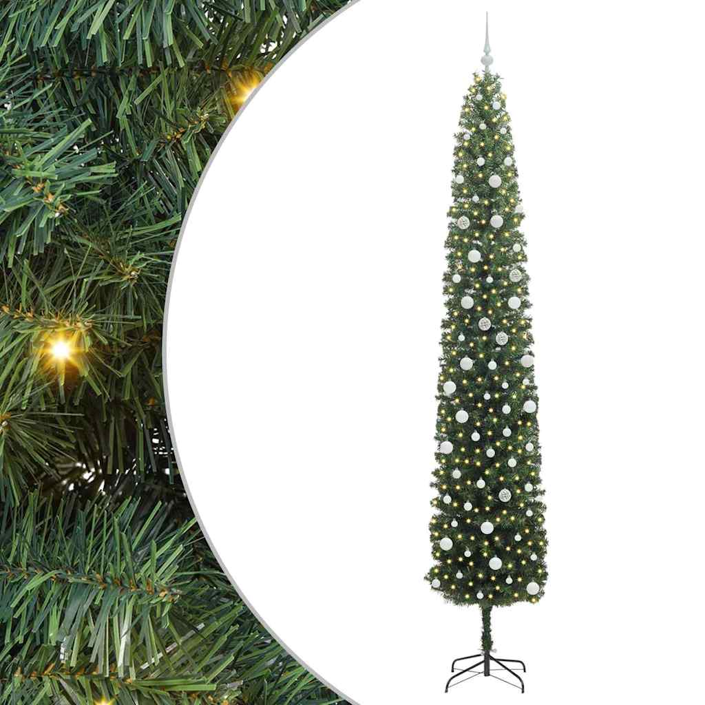 Sapin de Noël artificiel Vert 300 cm PVC et acier et plastique - XIOS
