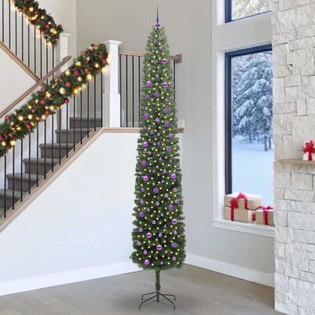 Sapin de Noël artificiel Vert 300 cm PVC et acier et plastique - XIOS