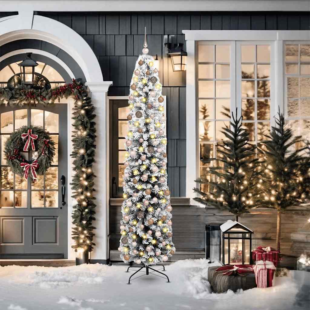 Sapin de Noël artificiel Vert 210 cm PVC et acier et plastique - XIOS