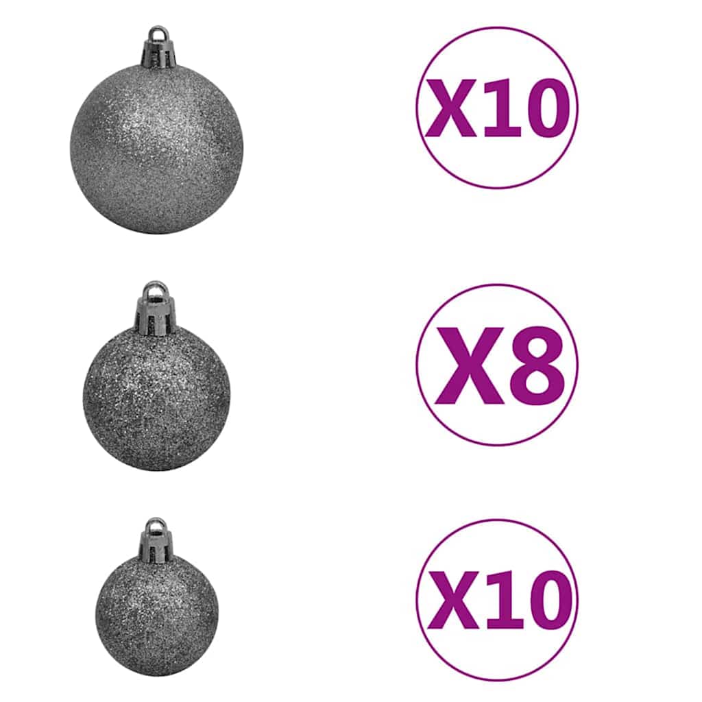 Sapin de Noël artificiel Vert 210 cm PVC et acier et plastique - XIOS