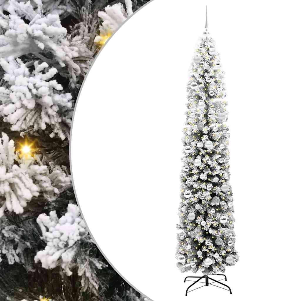 Sapin de Noël artificiel Vert 210 cm PVC et acier et plastique - XIOS