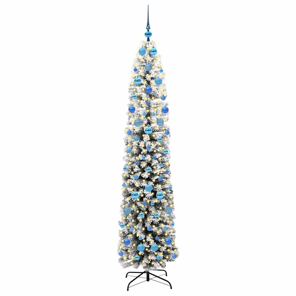 Sapin de Noël artificiel Vert 210 cm PVC et acier et plastique - XIOS