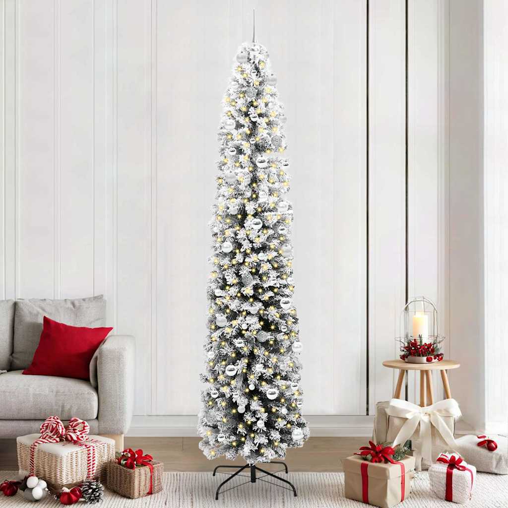 Sapin de Noël artificiel Vert 240 cm PVC et acier et plastique - XIOS