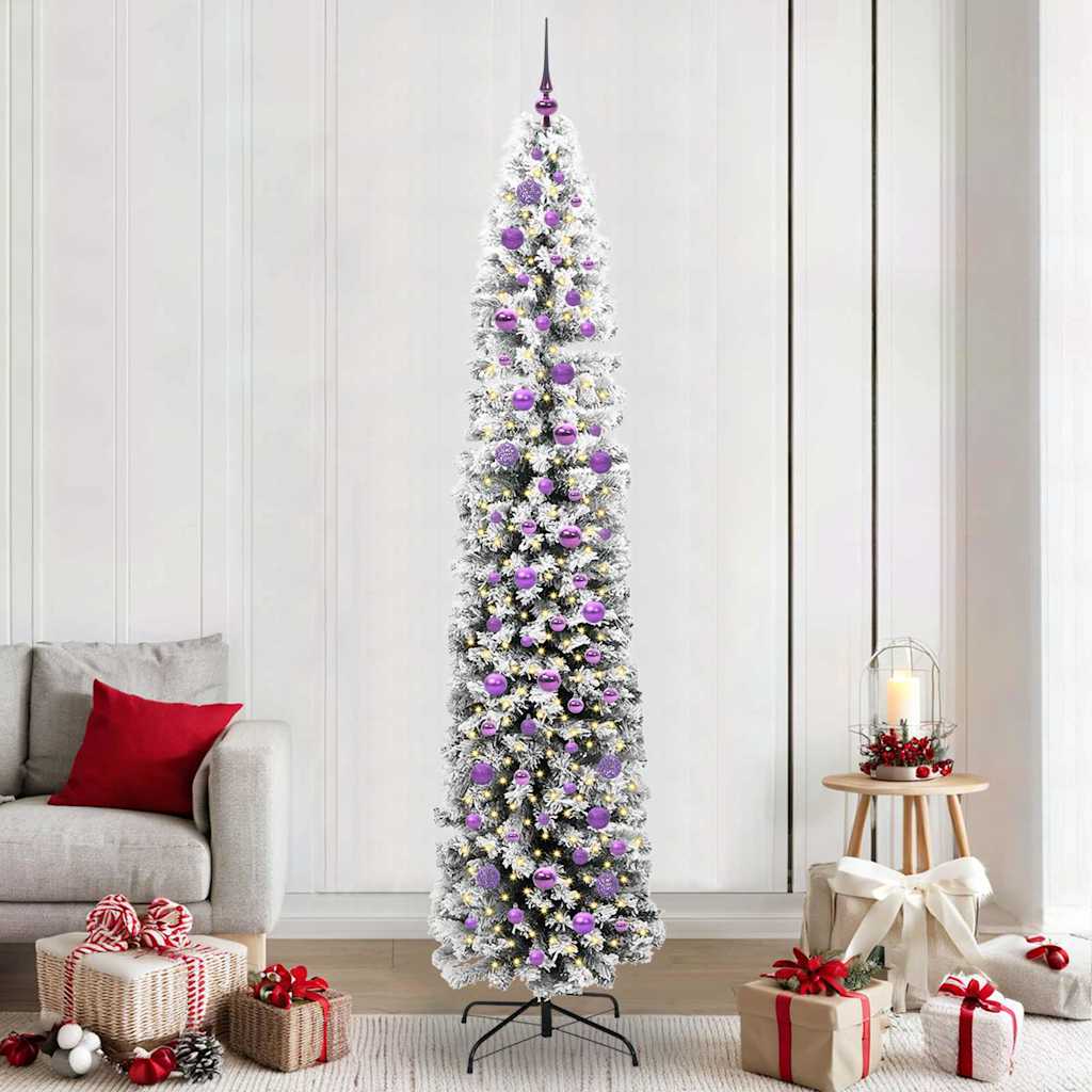 Sapin de Noël artificiel Vert 240 cm PVC et acier et plastique - XIOS