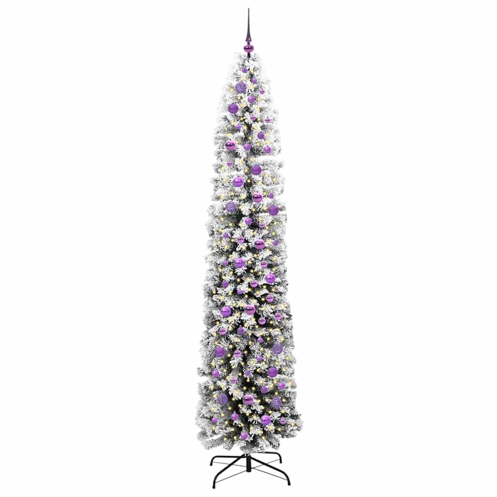 Sapin de Noël artificiel Vert 240 cm PVC et acier et plastique - XIOS