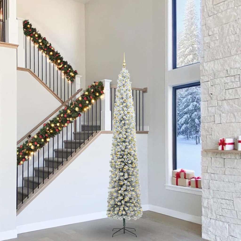 Sapin de Noël artificiel Vert 300 cm PVC et acier et plastique - XIOS