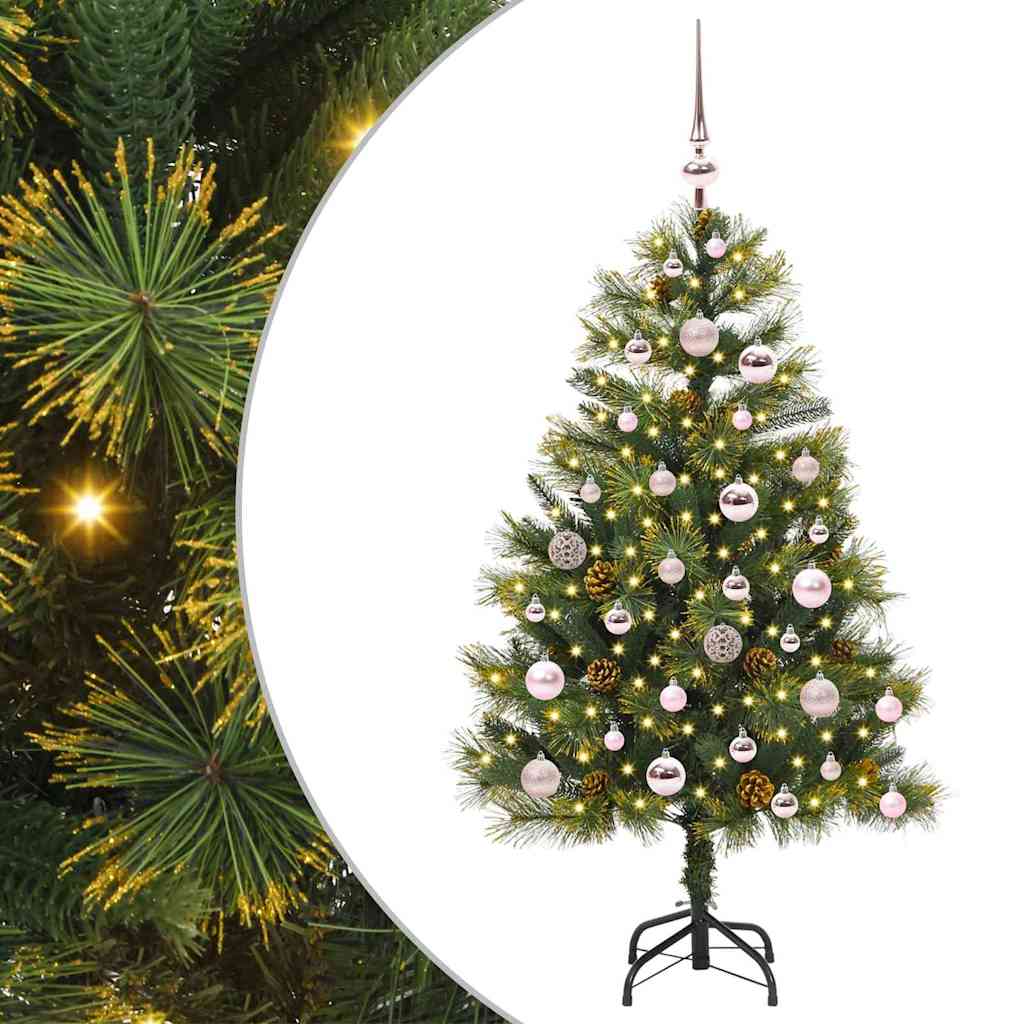 Sapin de Noël artificiel avec branches pliables et cônes 120 cm - XIOS