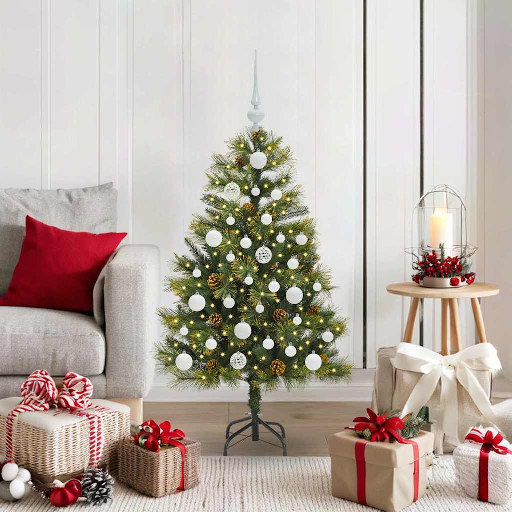 Sapin de Noël artificiel avec branches pliables et cônes 120 cm - XIOS