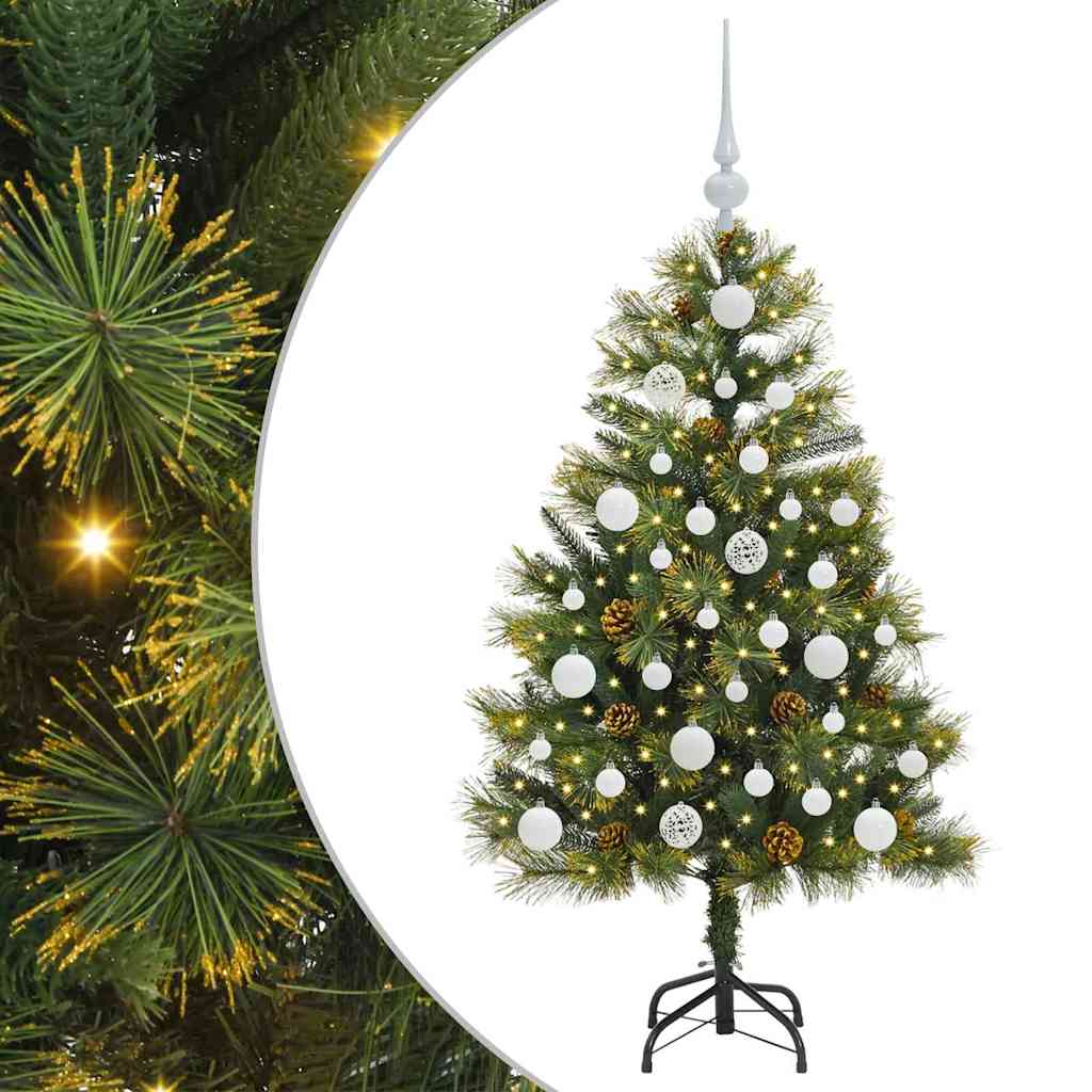 Sapin de Noël artificiel avec branches pliables et cônes 120 cm - XIOS