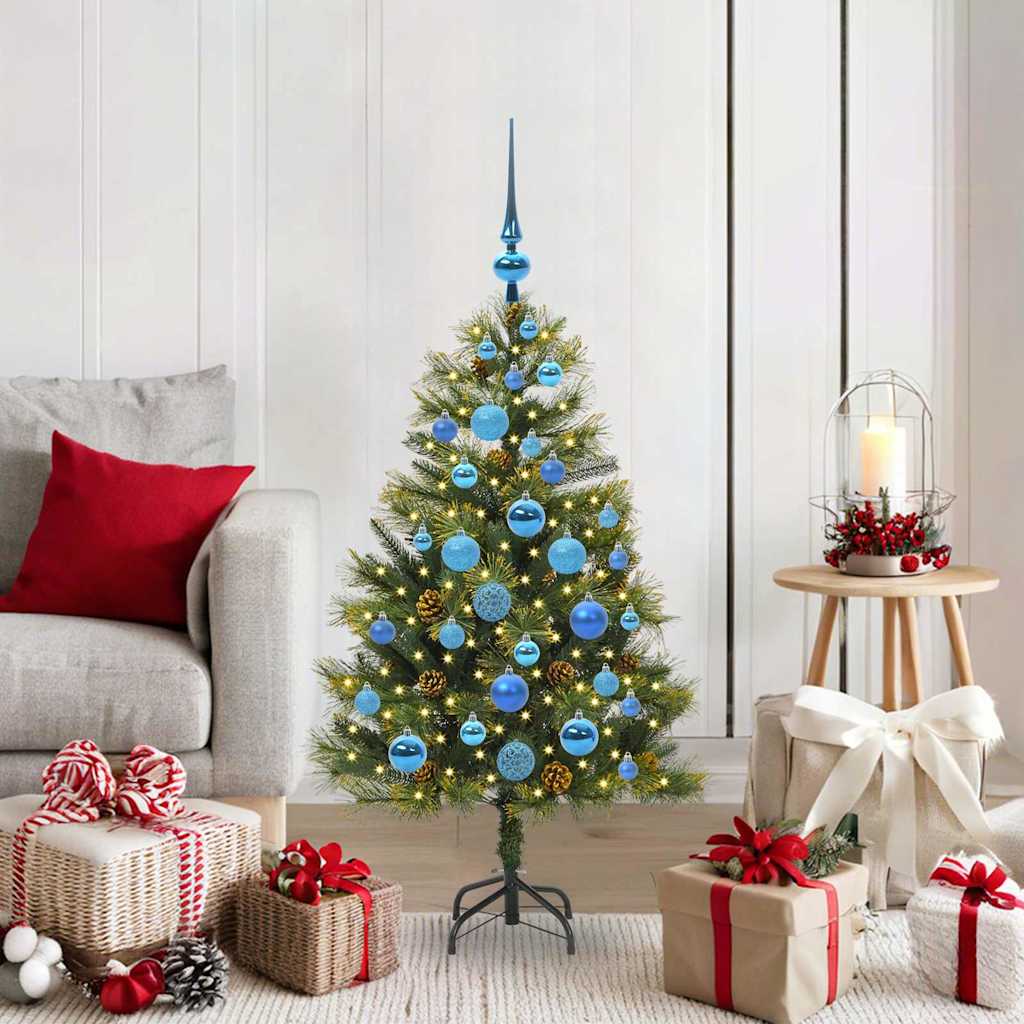 Sapin de Noël artificiel avec branches pliables et cônes 120 cm - XIOS