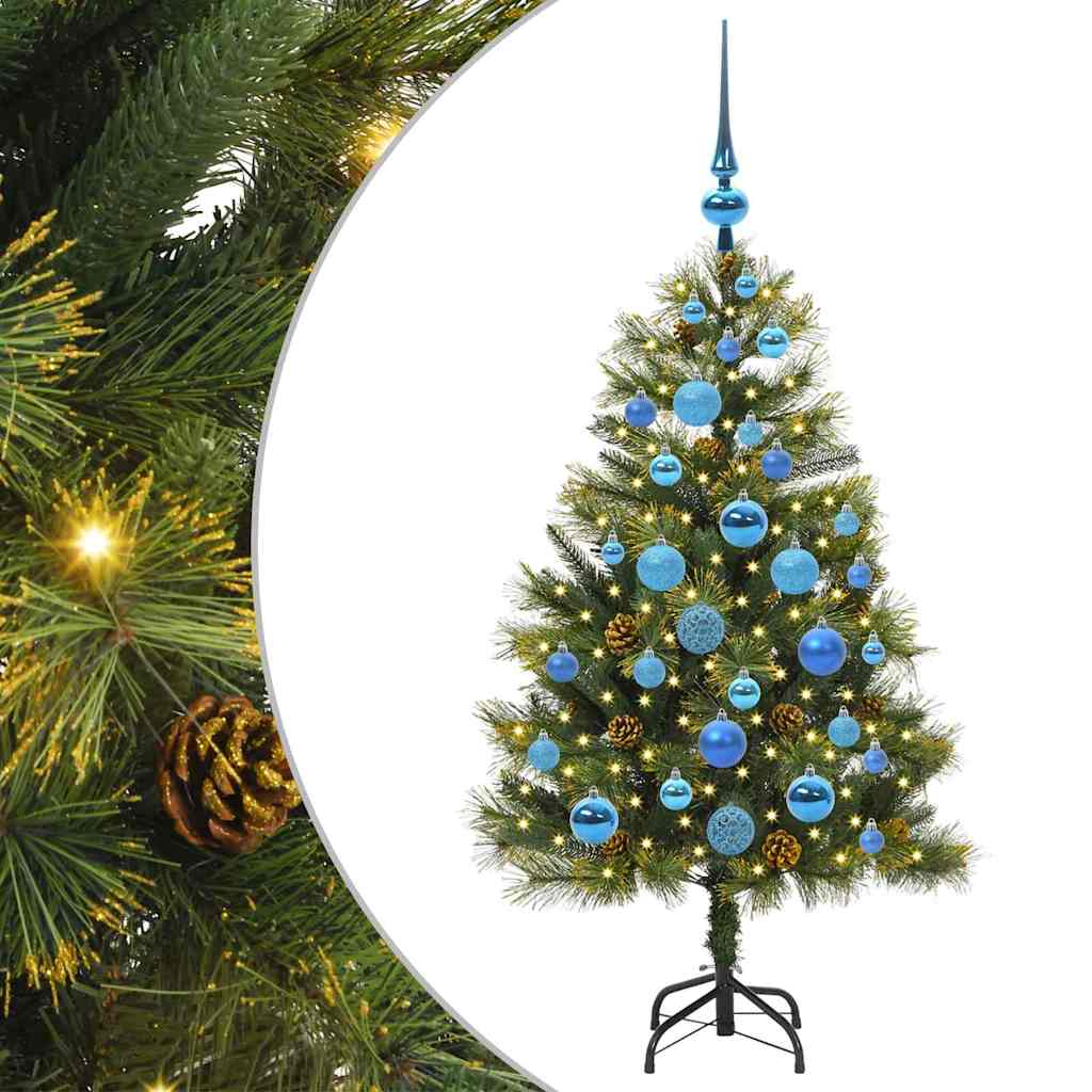 Sapin de Noël artificiel avec branches pliables et cônes 120 cm - XIOS