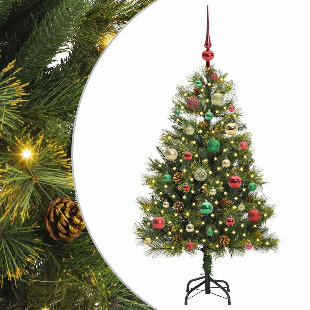 Sapin de Noël artificiel avec branches pliables et cônes 120 cm - XIOS