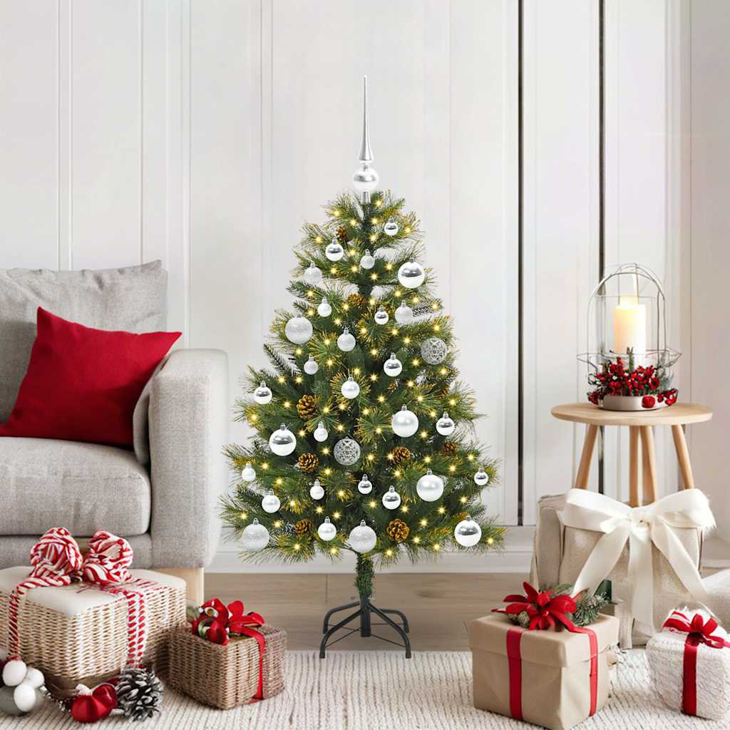 Sapin de Noël artificiel avec branches pliables et cônes 150 cm - XIOS
