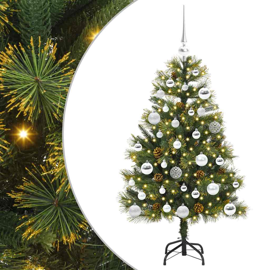 Sapin de Noël artificiel avec branches pliables et cônes 150 cm - XIOS