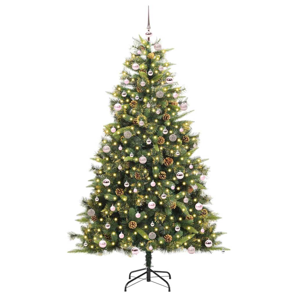 Sapin de Noël artificiel avec branches pliables et cônes 240 cm - XIOS