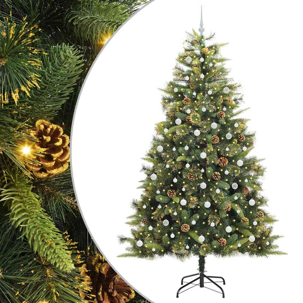 Sapin de Noël artificiel avec branches pliables et cônes 240 cm - XIOS