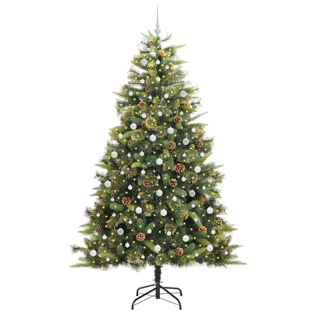 Sapin de Noël artificiel avec branches pliables et cônes 240 cm - XIOS