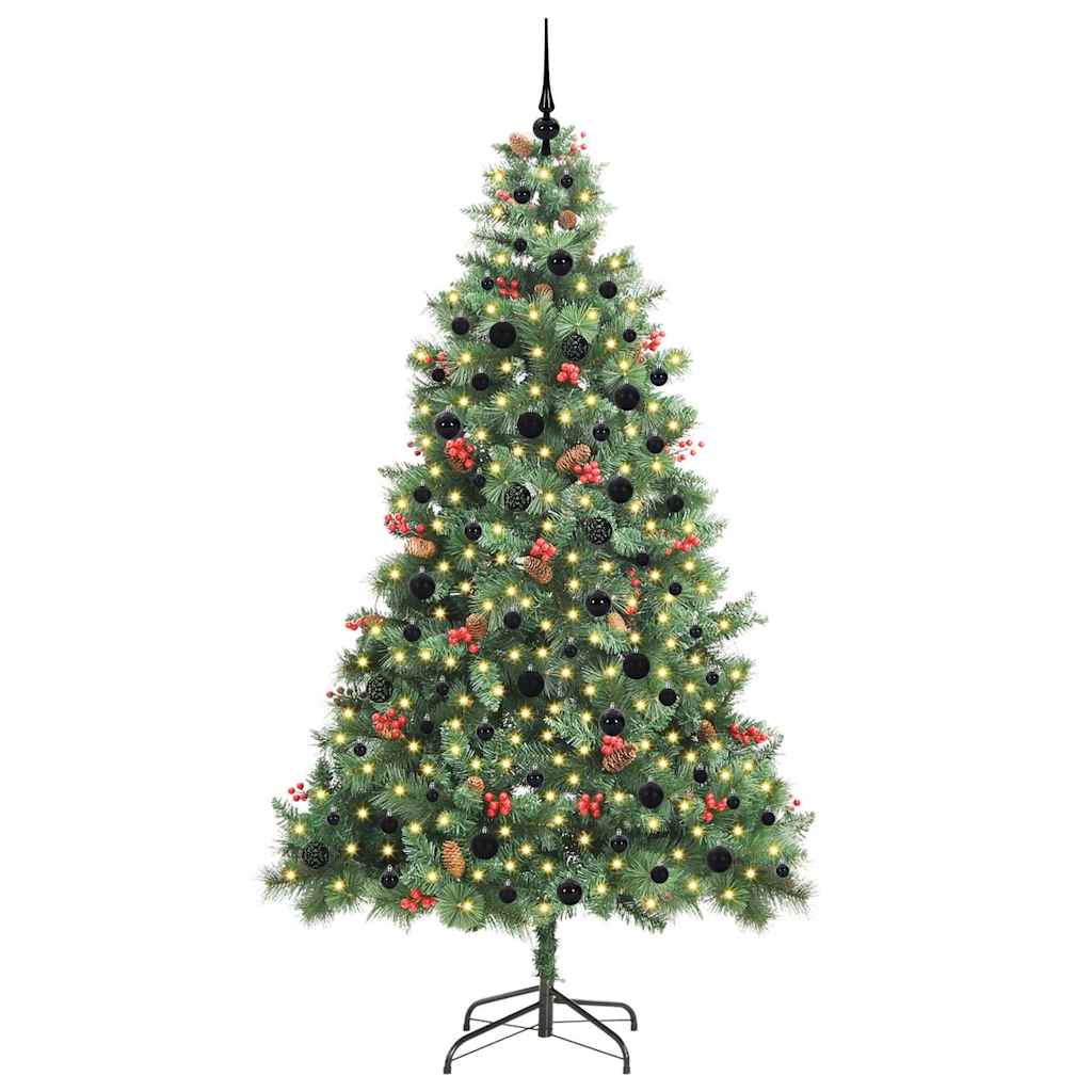 Sapin de Noël artificiel Vert 240 cm PVC et métal