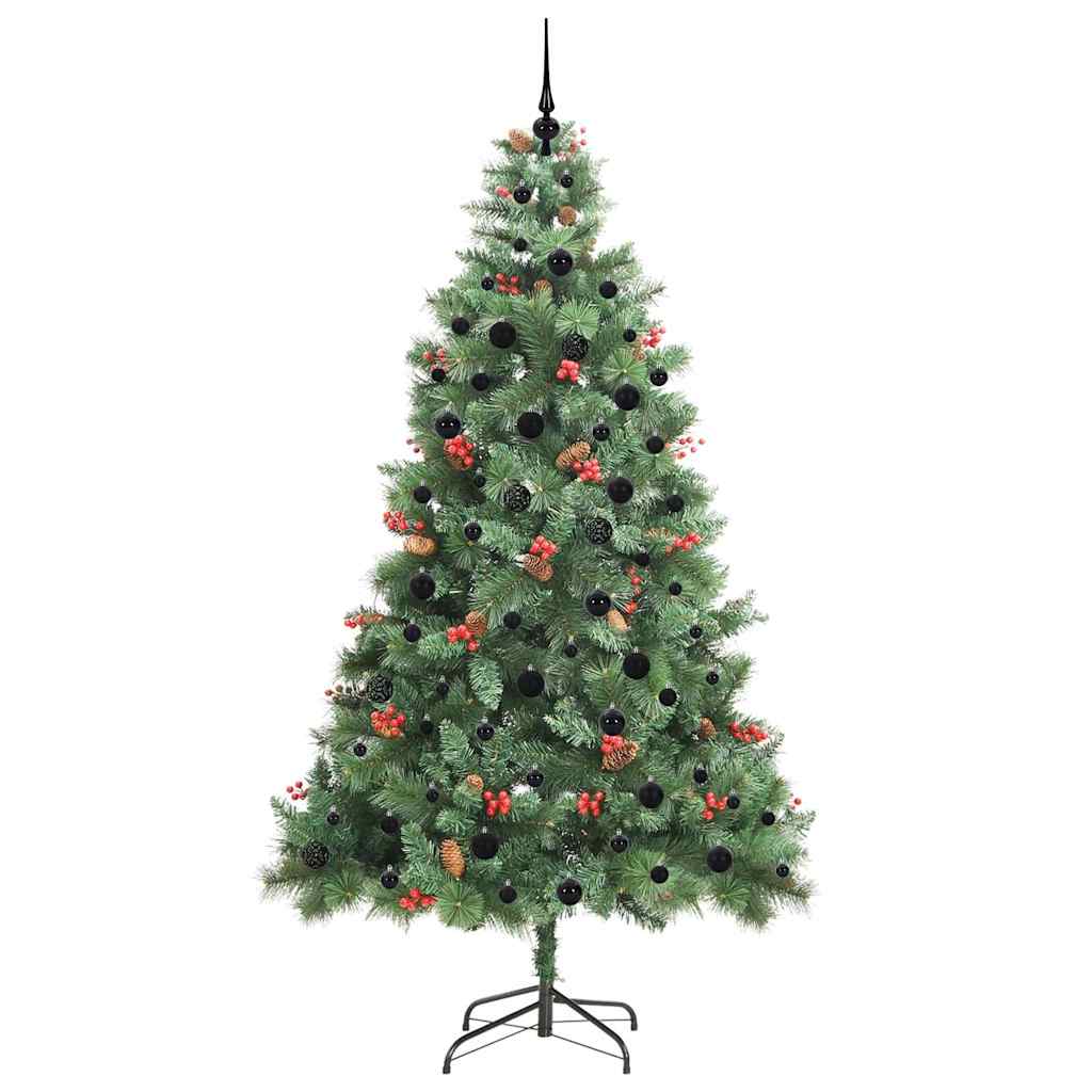 Sapin de Noël artificiel Vert 240 cm PVC et métal
