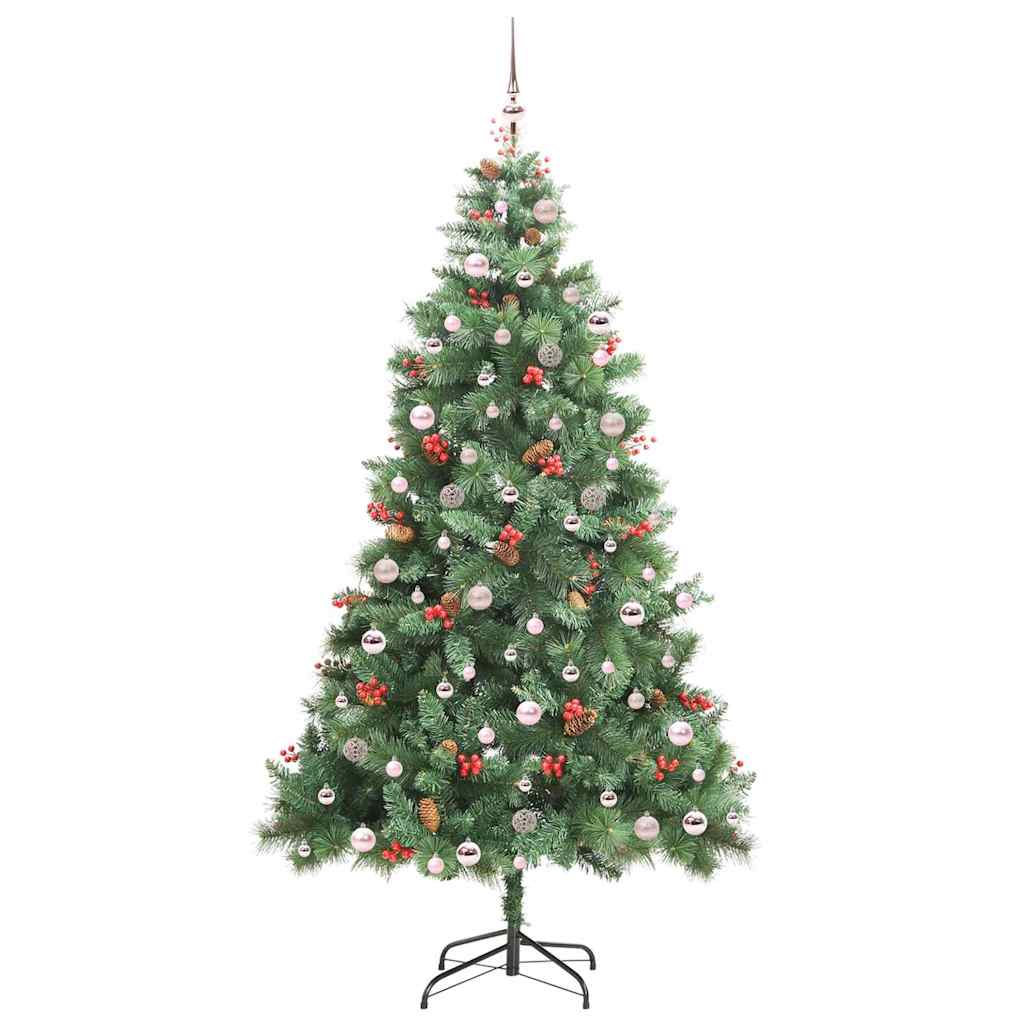 Sapin de Noël artificiel Vert 240 cm PVC et métal