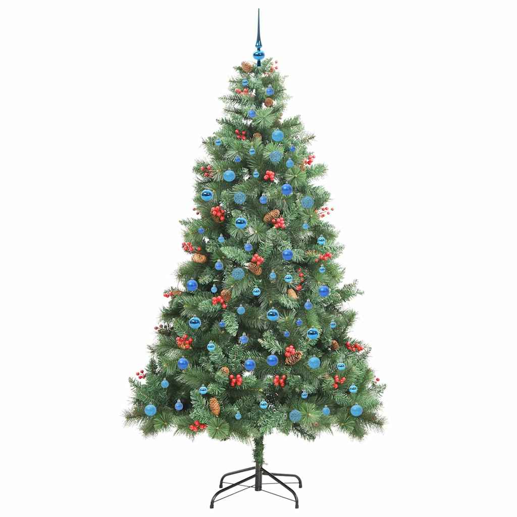 Sapin de Noël artificiel Vert 240 cm PVC et métal