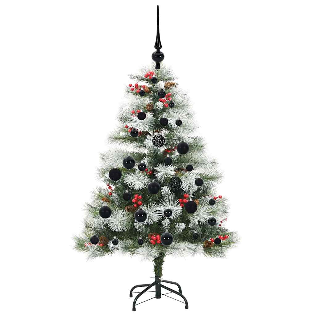 Sapin de Noël artificiel Vert et blanc 120 cm