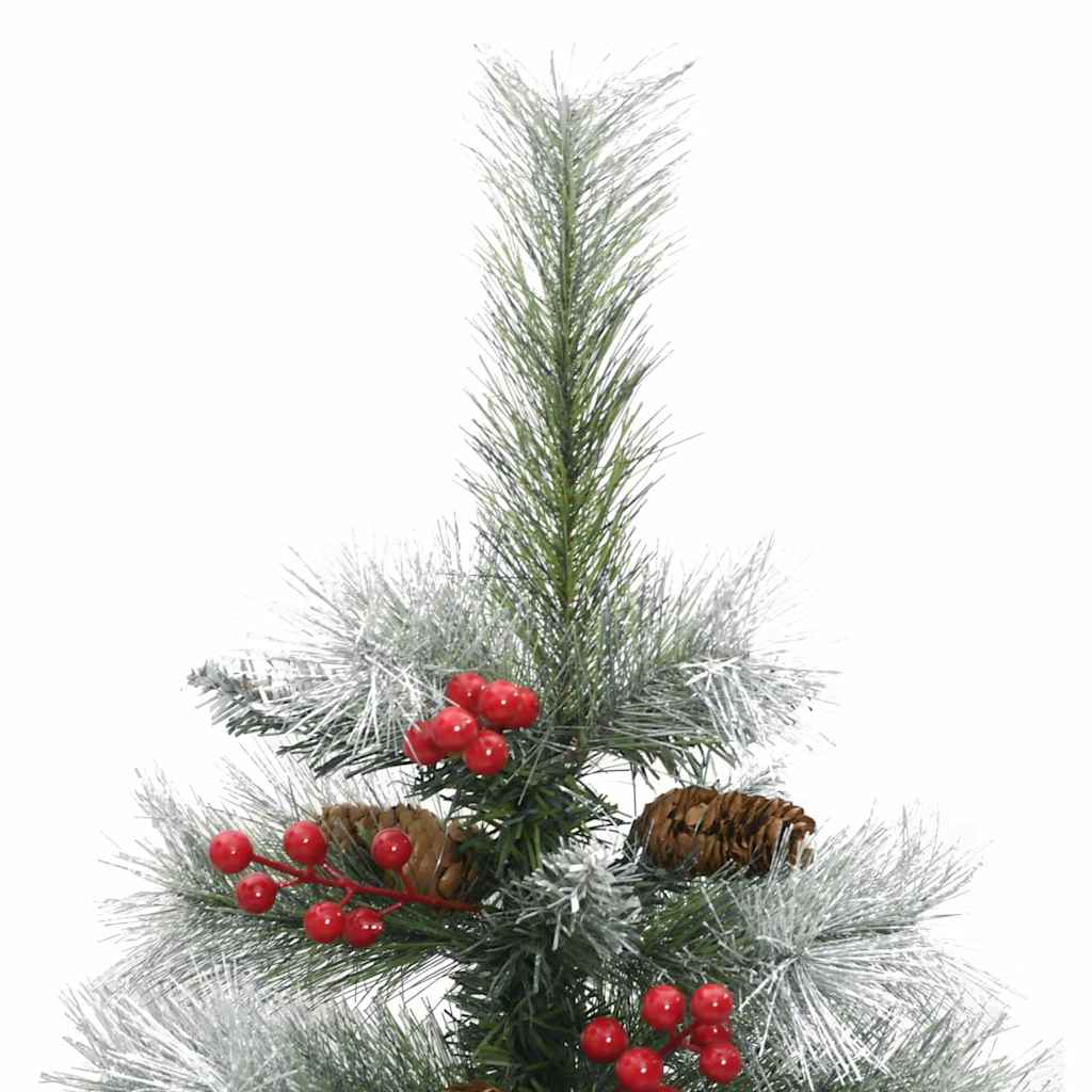 Sapin de Noël artificiel Vert et blanc 120 cm