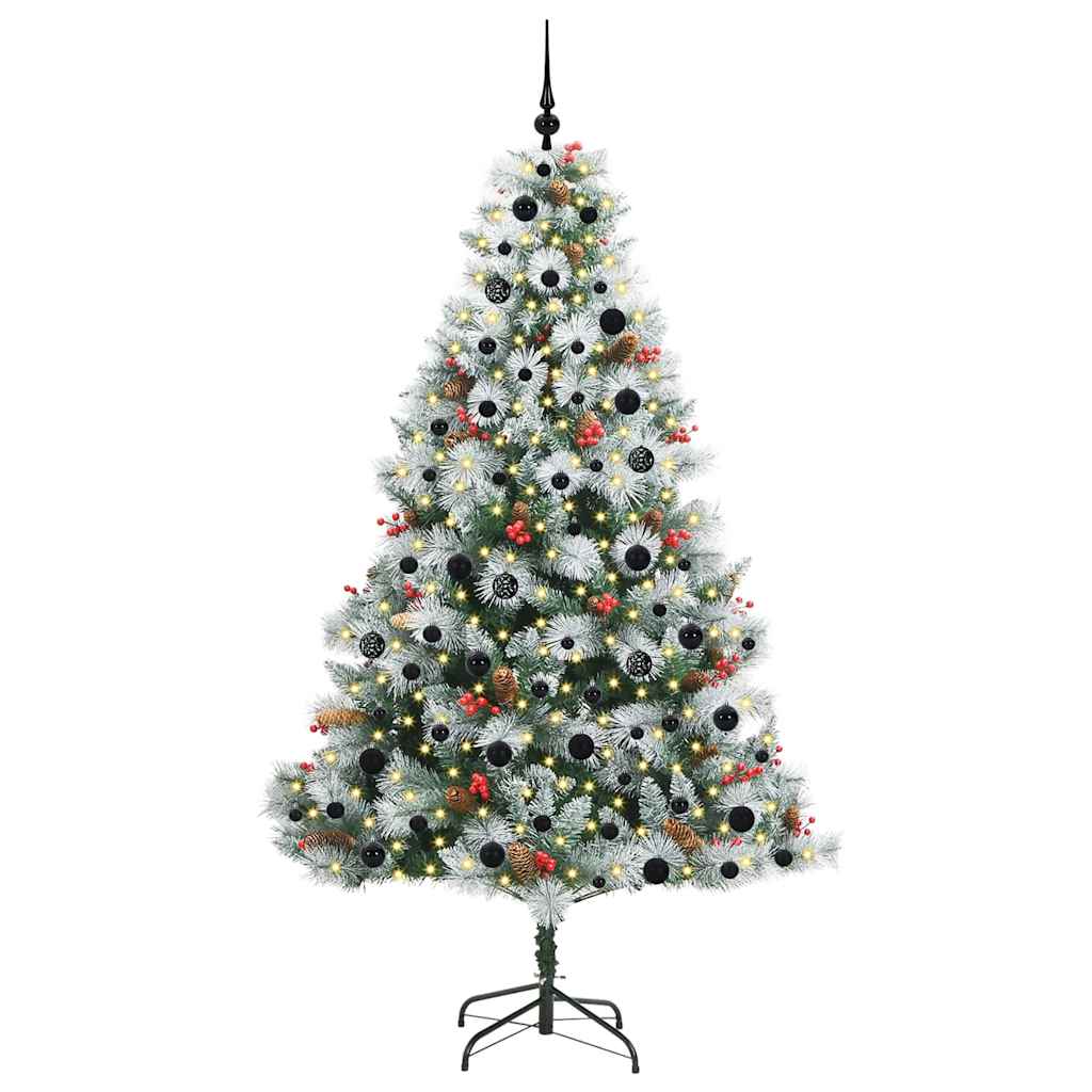 Sapin de Noël artificiel Vert et blanc 210 cm - XIOS