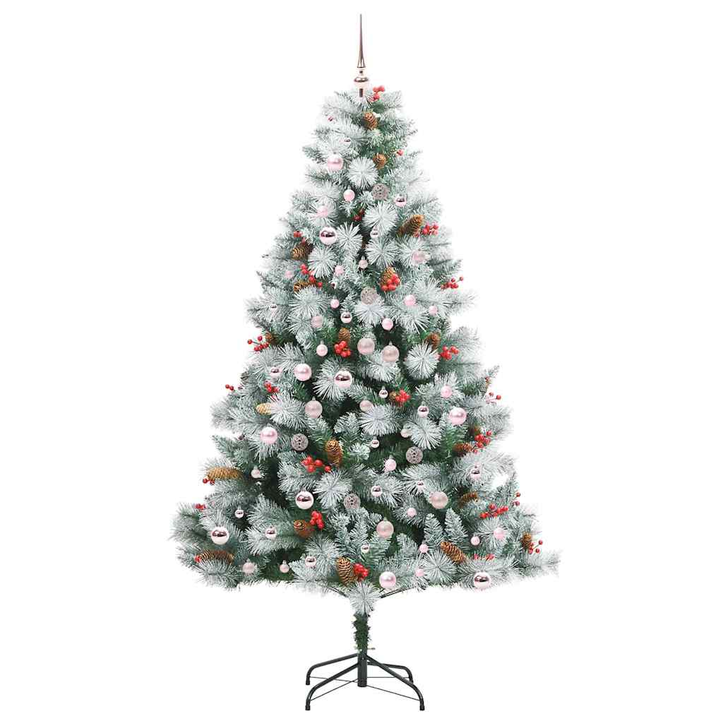 Sapin de Noël artificiel Vert et blanc 210 cm - XIOS
