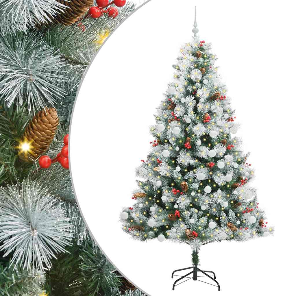 Sapin de Noël artificiel Vert et blanc 210 cm - XIOS